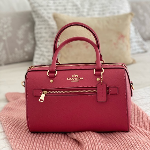 COPY - 🆕 COACH | Signature Pink Rowan Satchel RETAILS 315 - Picture 2 of 16